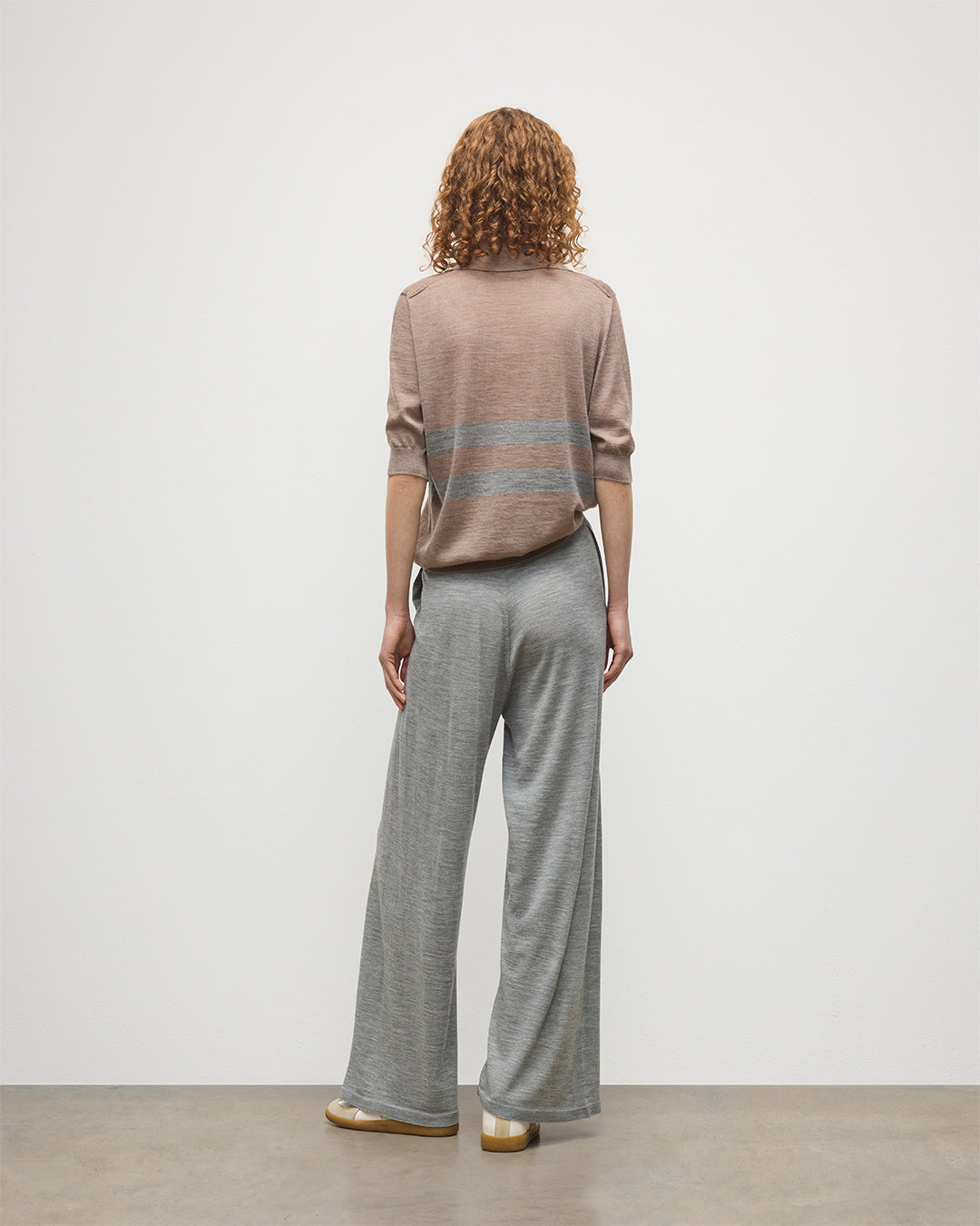 Johnstons of Elgin - Ina Grey Merino Trousers