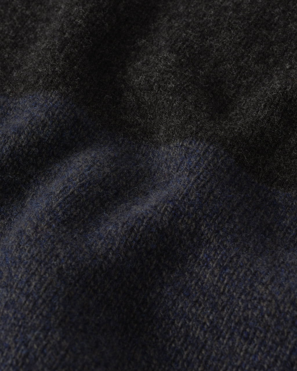 Johnstons of Elgin - Ogilvie Colour Block Blue Lambswool Jumper