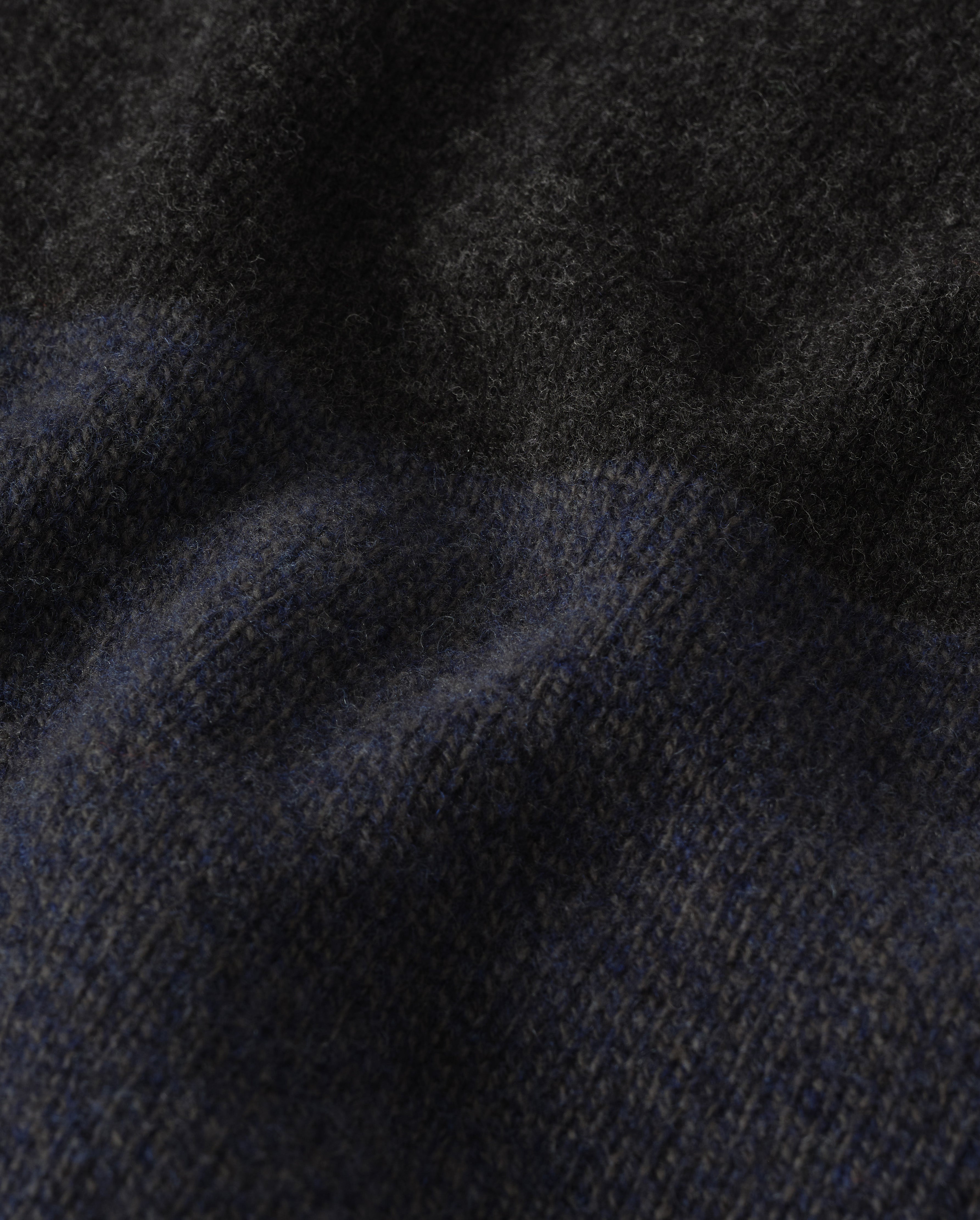Johnstons of Elgin - Ogilvie Colour Block Blue Lambswool Jumper
