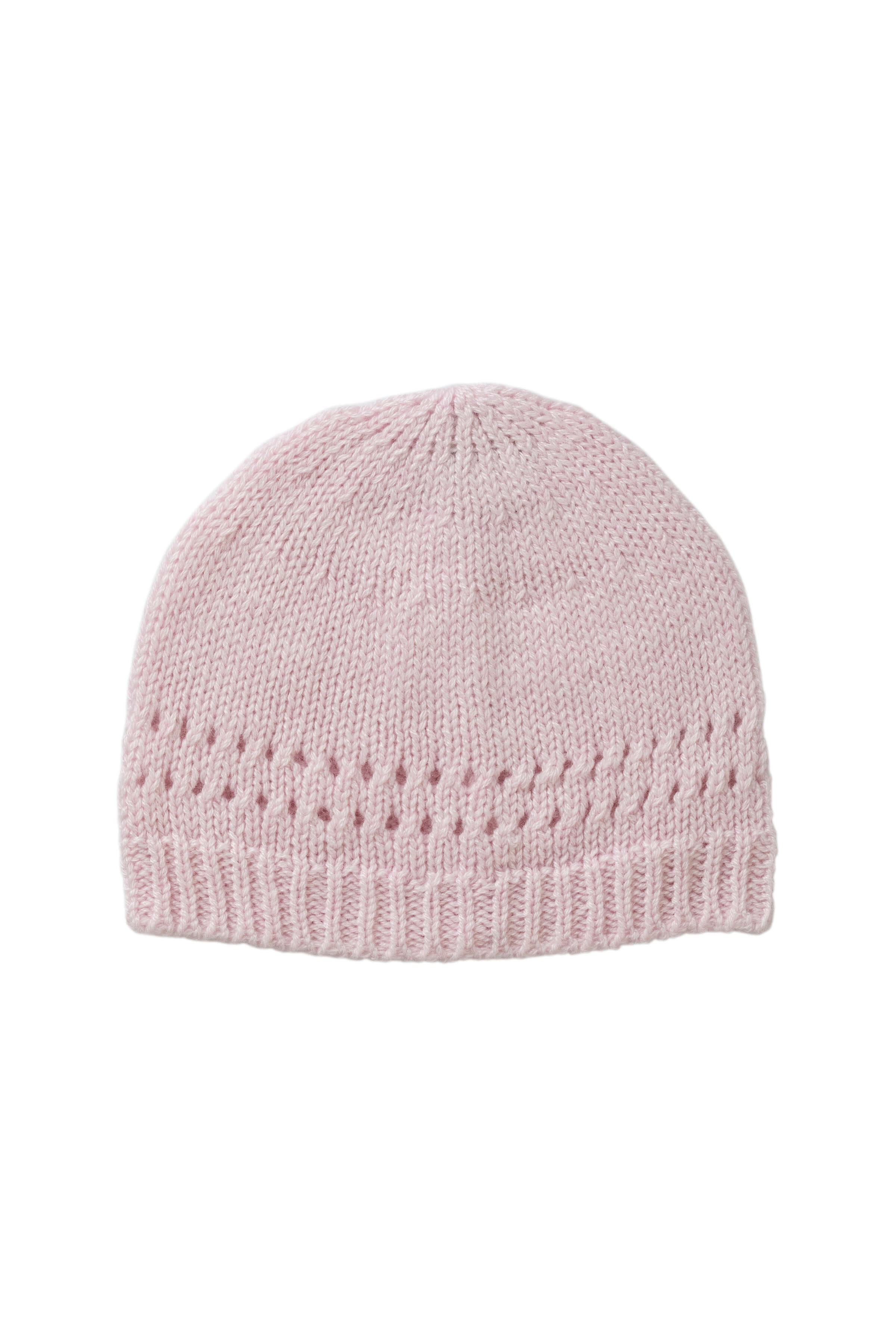 Johnstons of Elgin - Pink Cashmere Baby Beanie
