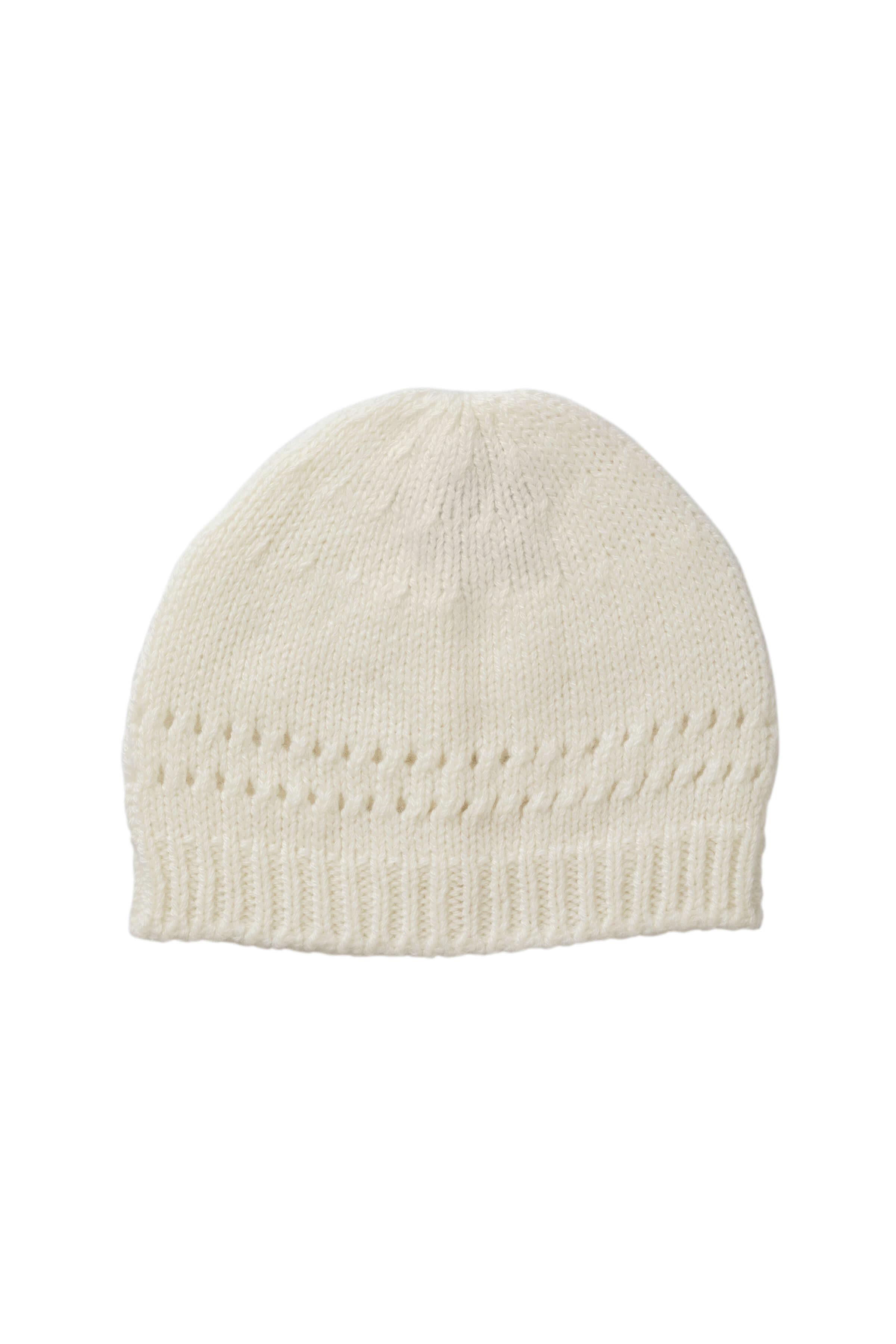 Johnstons of Elgin - White Cashmere Baby Beanie