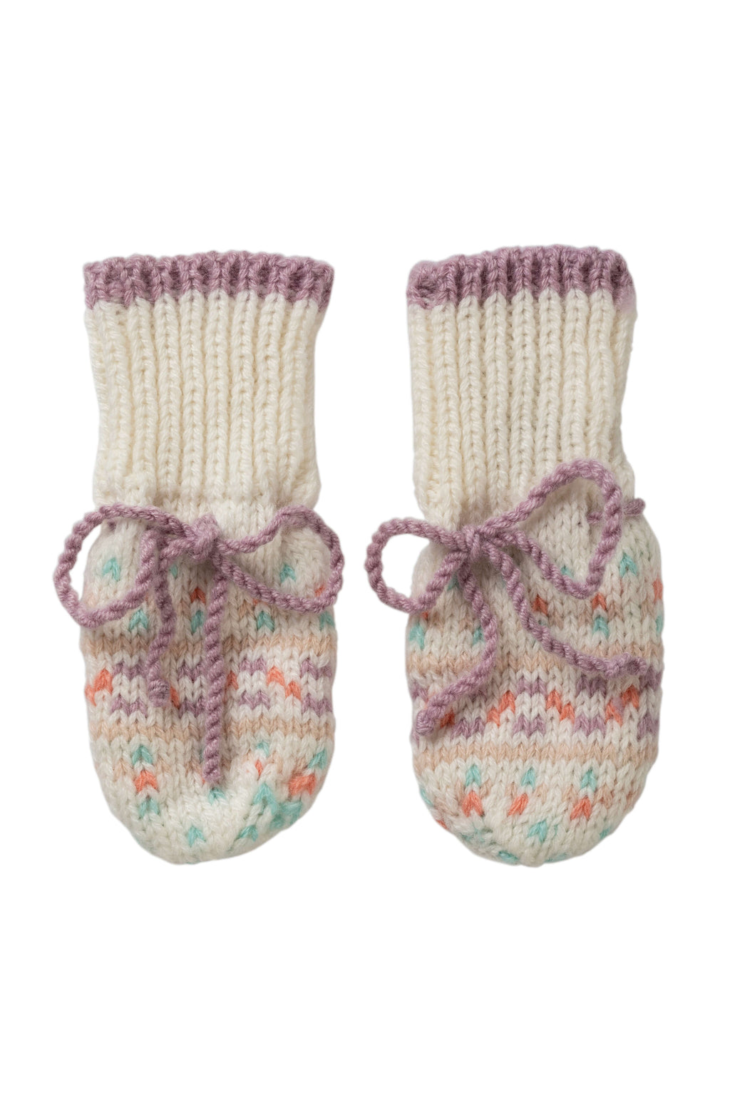 Johnstons of Elgin - Baby's Pink Fairisle Accessories Gift Set
