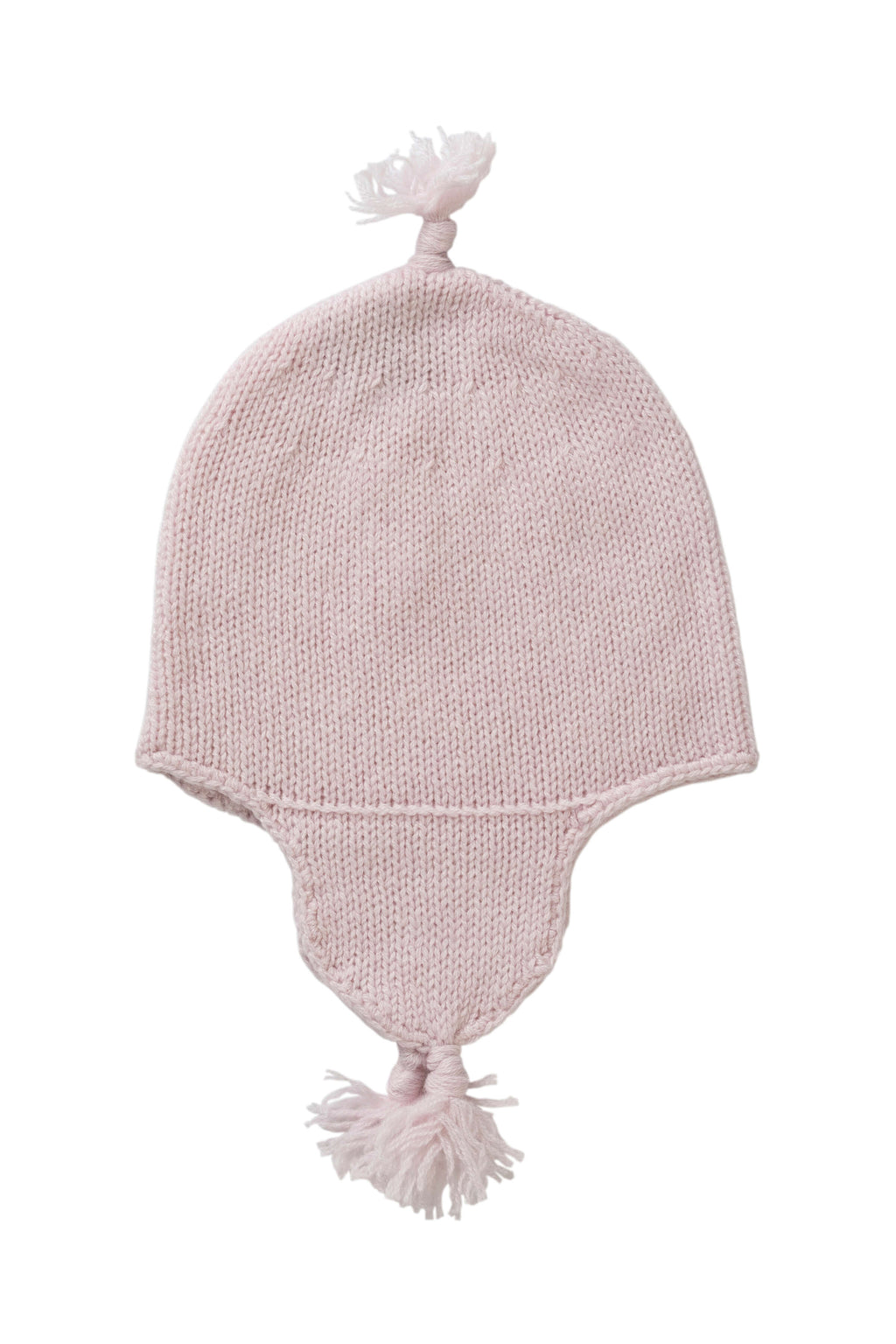Johnstons of Elgin - Pink Cashmere Baby Hat with Tassel