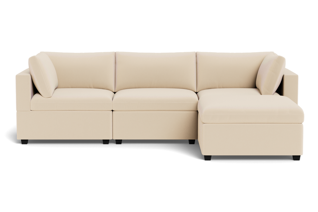 Albany Park - Kova Box Cushion Sofa 122" + Ottoman