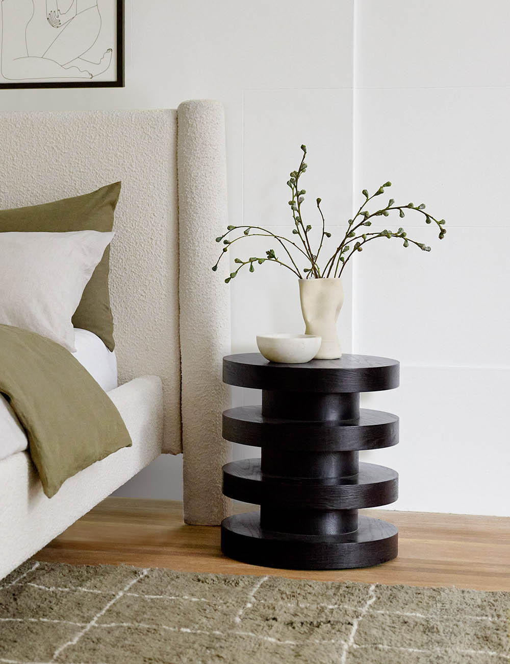 Lulu and Georgia - Pentwater Round Side Table by Sarah Sherman Samuel