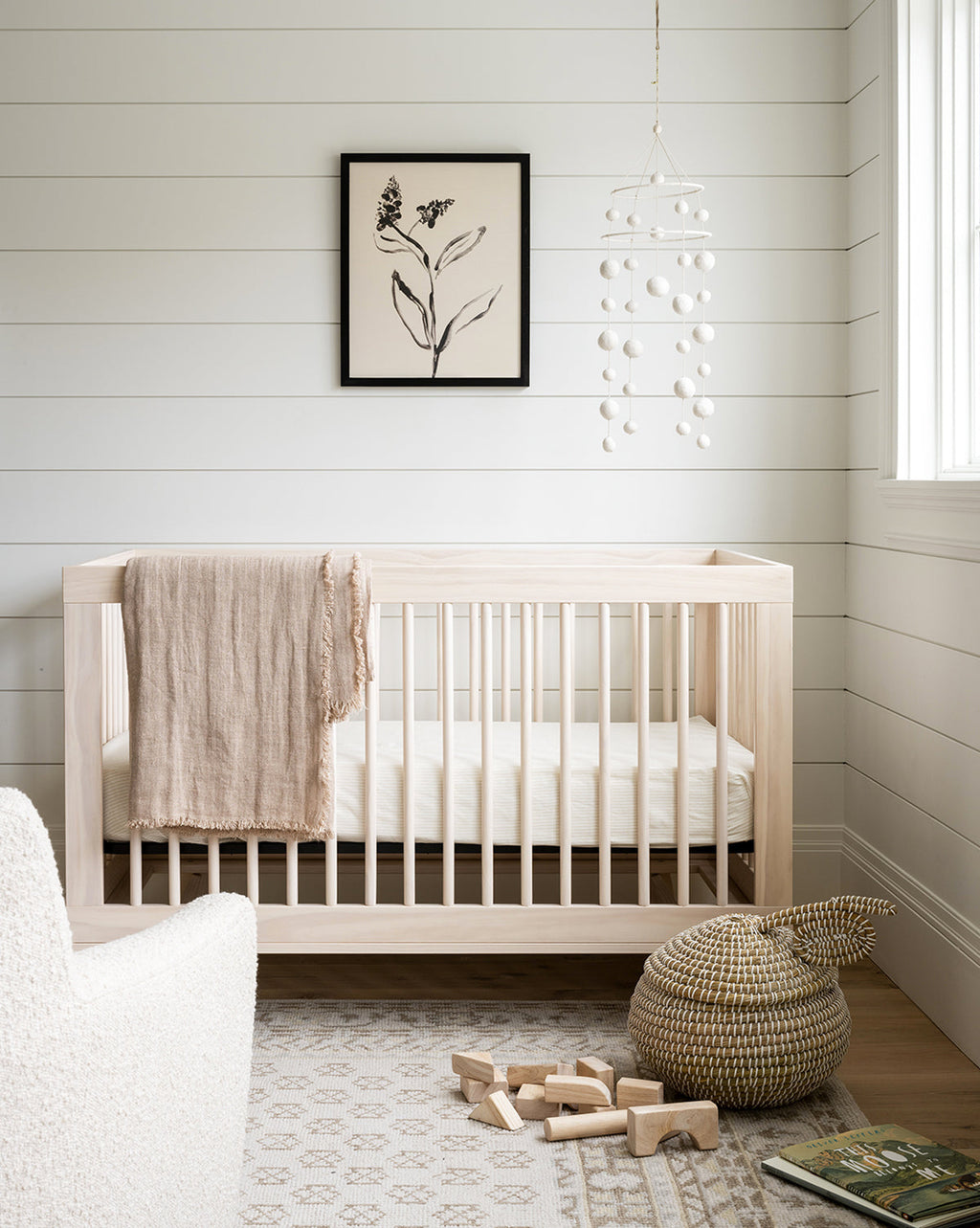 McGee & Co - Hudson Convertible Crib with Toddler Bed Conversion Kit