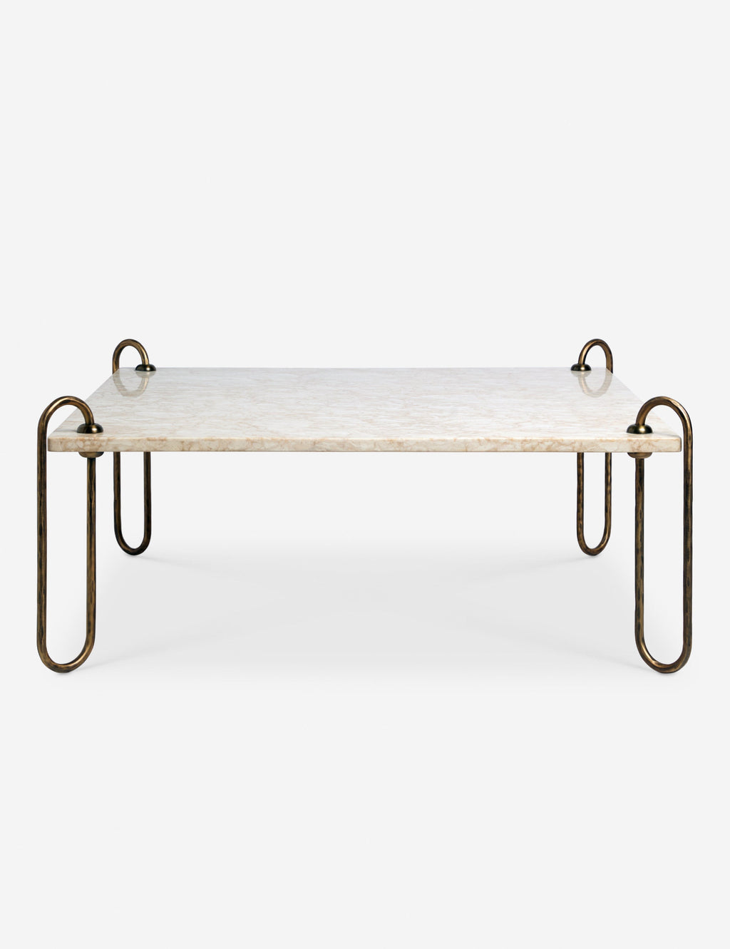 Lulu and Georgia - Open Box: Kimberly Square Coffee Table, Ivory Marble