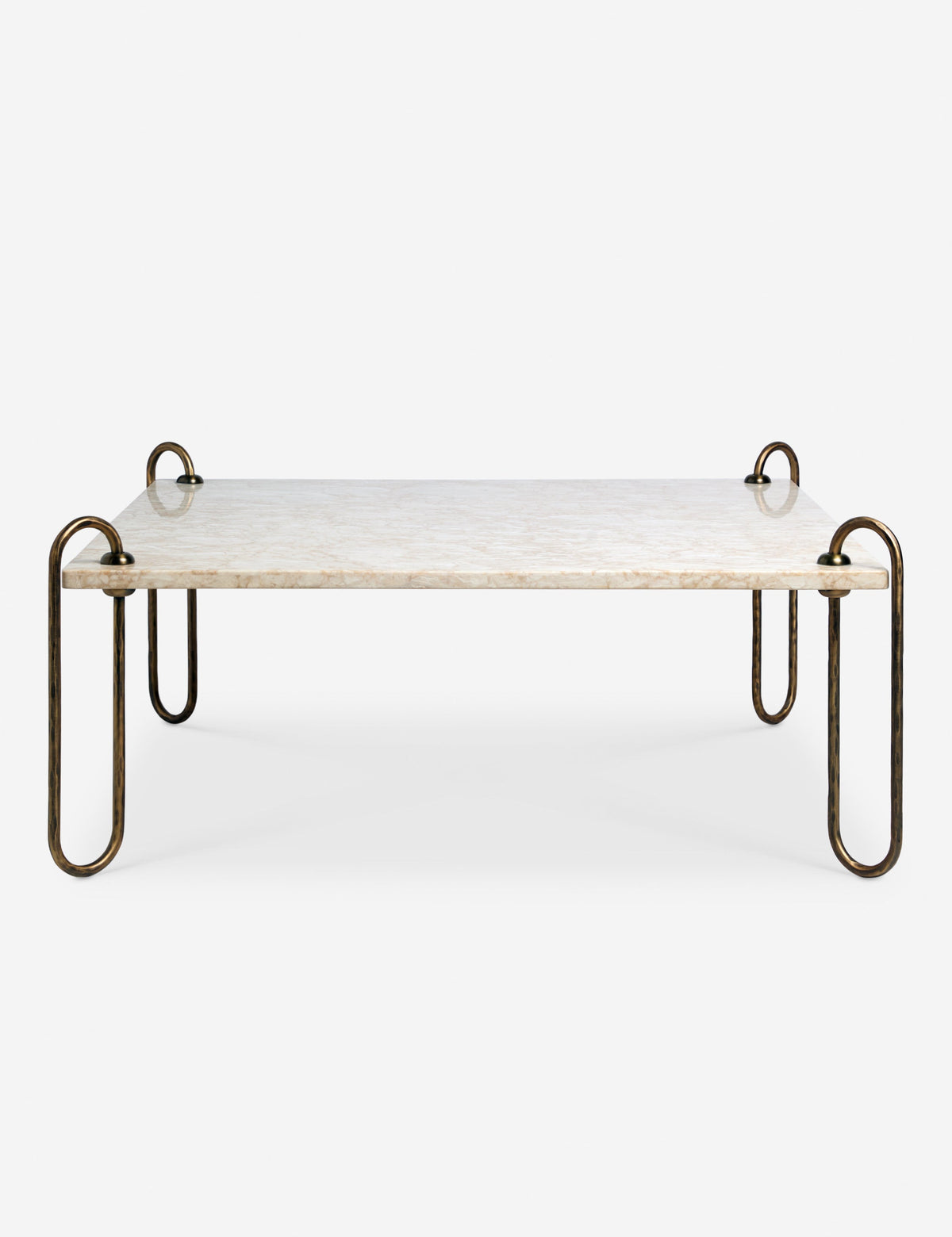 Lulu and Georgia - Open Box: Kimberly Square Coffee Table, Ivory Marble