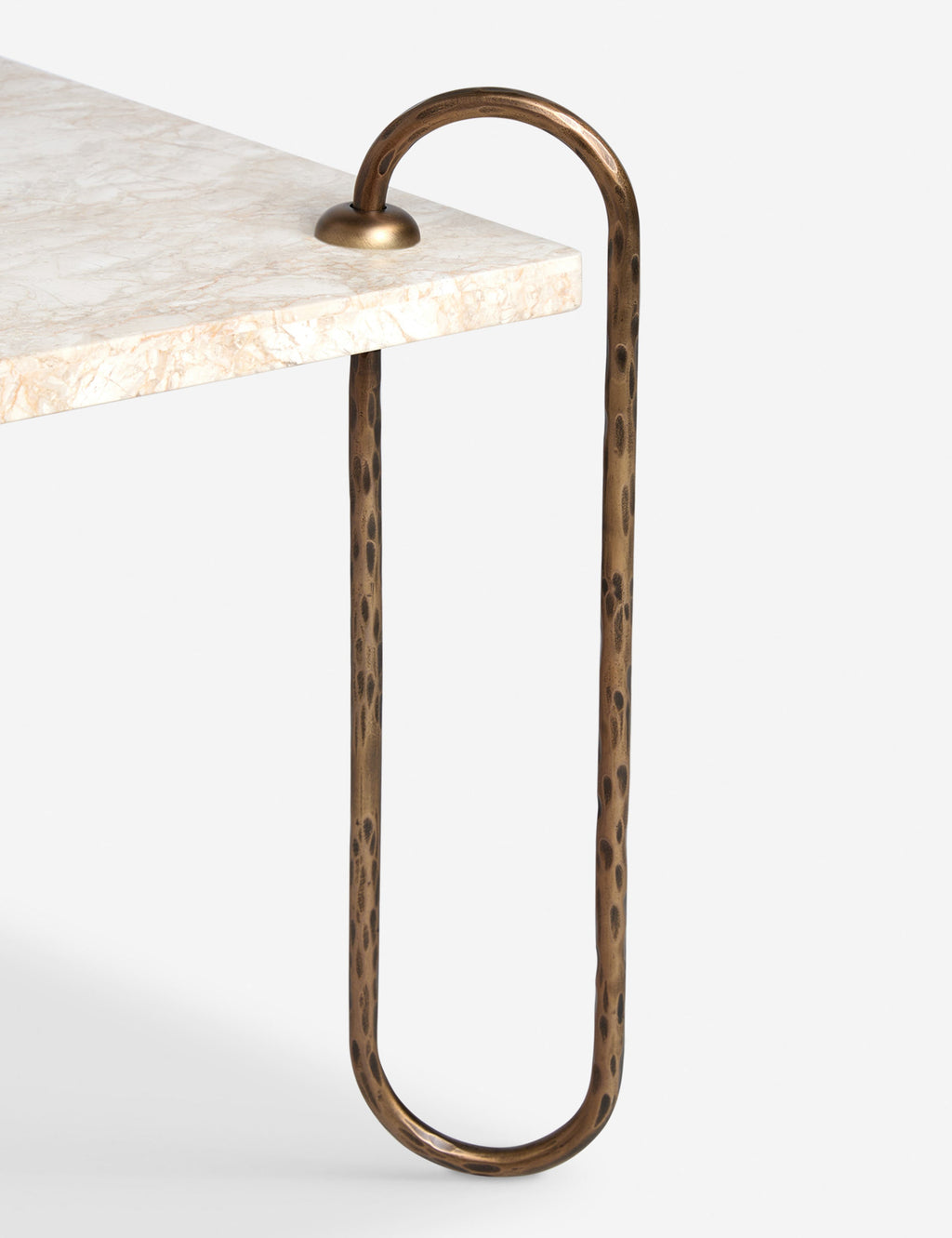 Lulu and Georgia - Open Box: Kimberly Side Table, Ivory Marble
