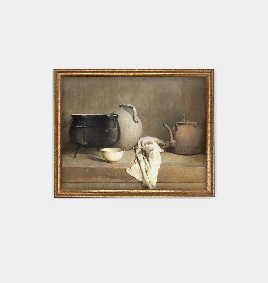 Amber Interiors - Kitchen Still Life Framed Print