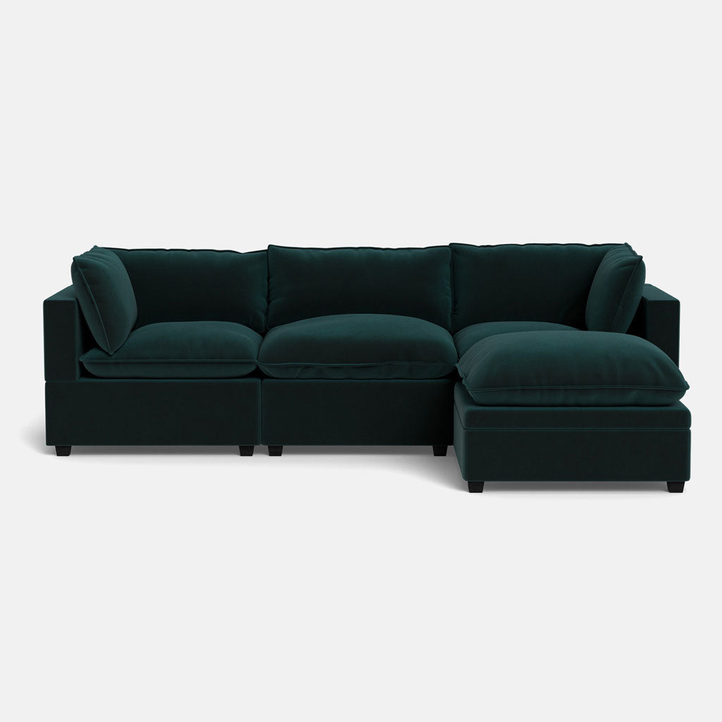 Albany Park - Kova Pillow Cushion Sofa 122" + Ottoman
