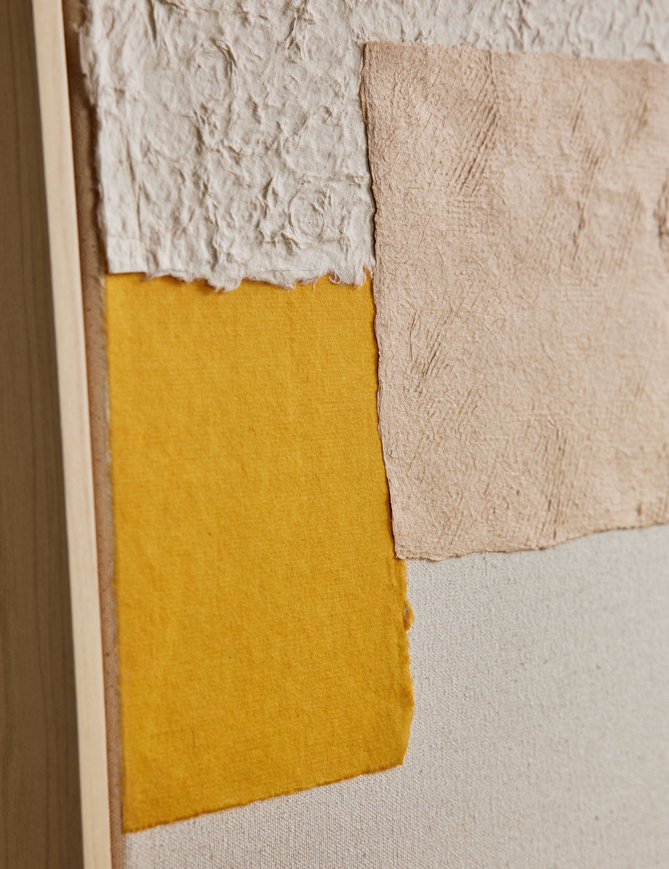 Lulu and Georgia - Patchwork Copper + Yellow Wall Art by Visual Contrast