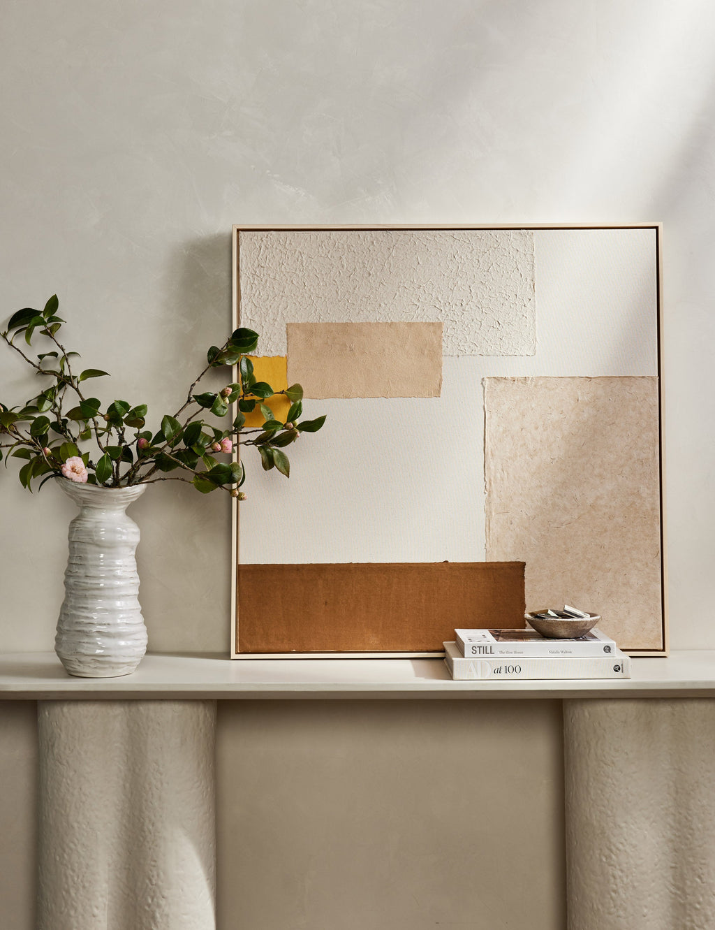 Lulu and Georgia - Patchwork Copper + Yellow Wall Art by Visual Contrast