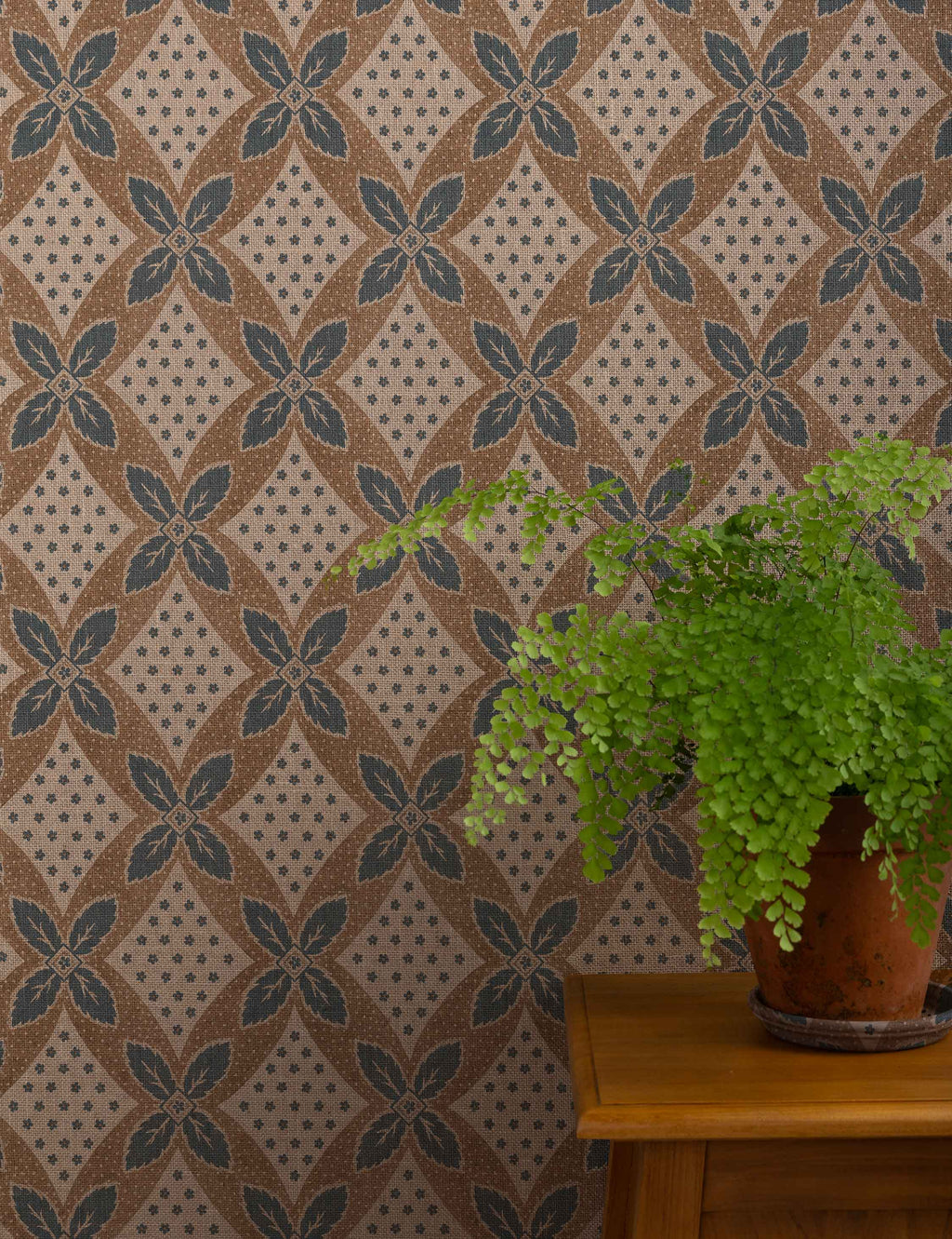 Lulu and Georgia - Arthur Burlap Wallpaper by Nathan Turner