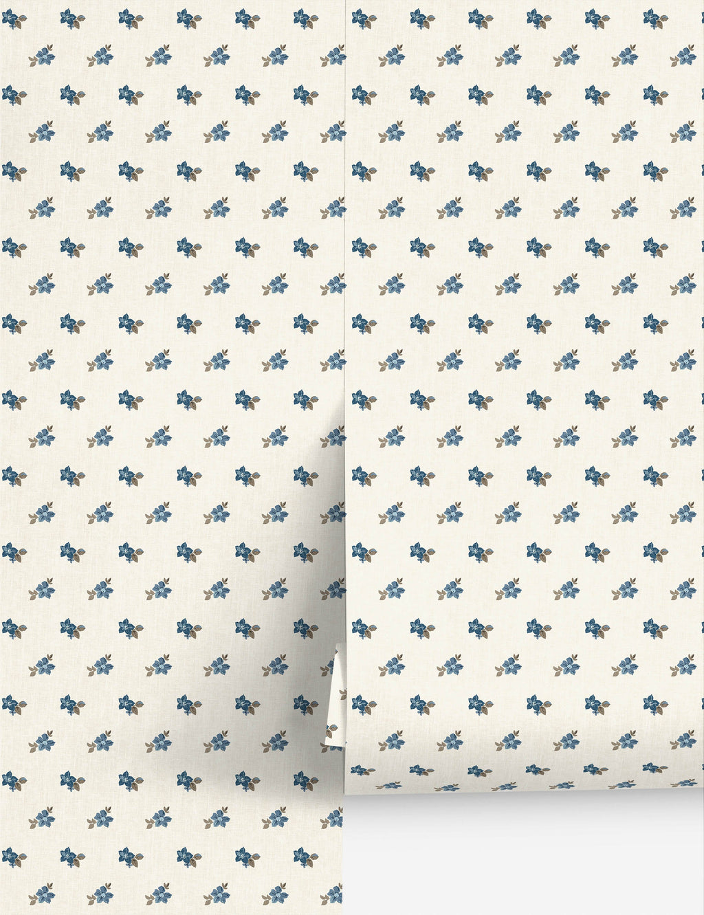 Lulu and Georgia - Anna Floral Grasscloth Wallpaper by Nathan Turner