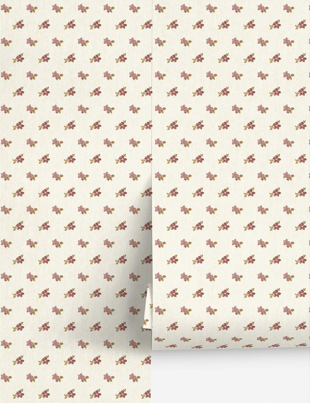 Lulu and Georgia - Anna Floral Grasscloth Wallpaper by Nathan Turner