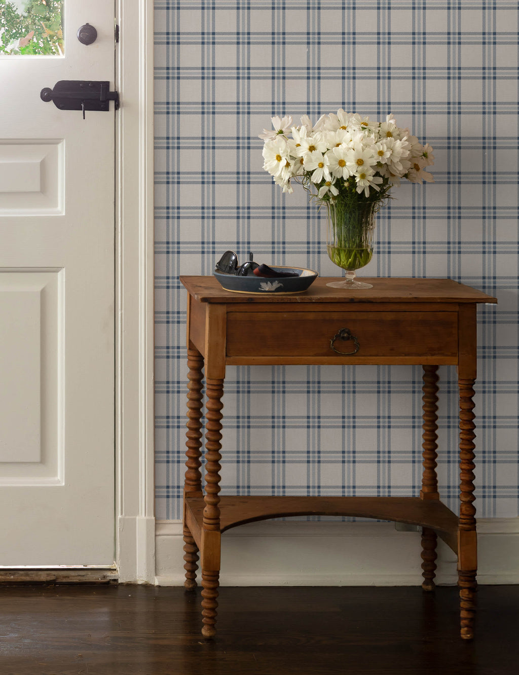 Lulu and Georgia - Rogers Plaid Wallpaper by Nathan Turner