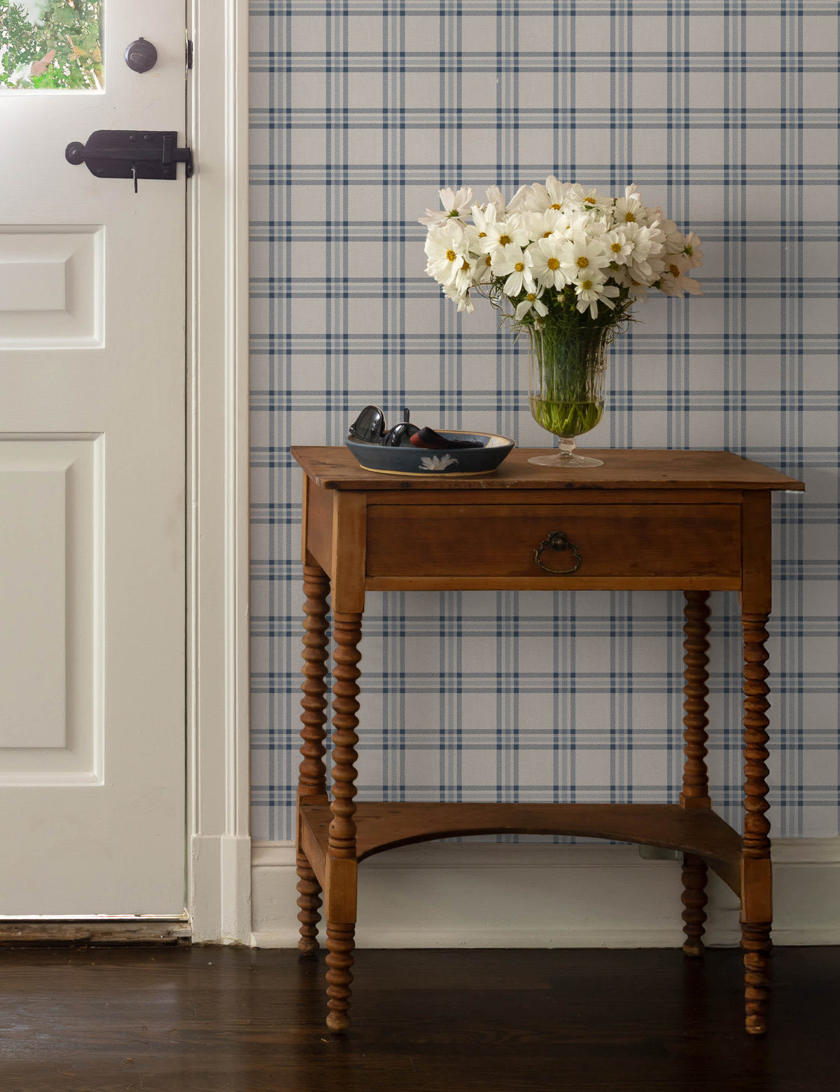Lulu and Georgia - Rogers Plaid Wallpaper by Nathan Turner