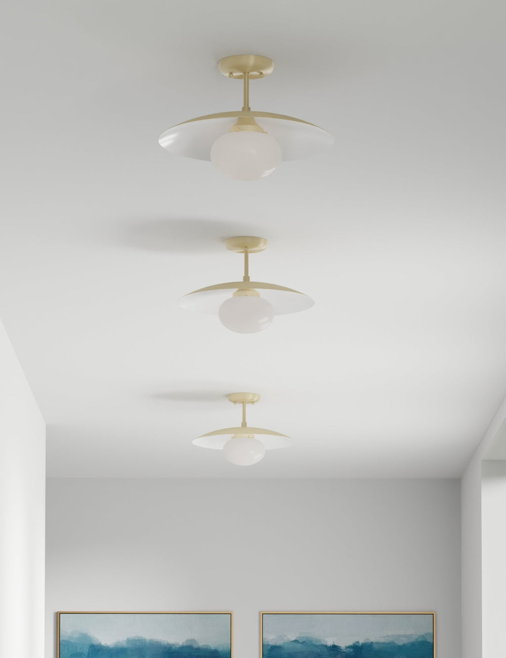 Lulu and Georgia - Shah Semi - Flush Mount Light