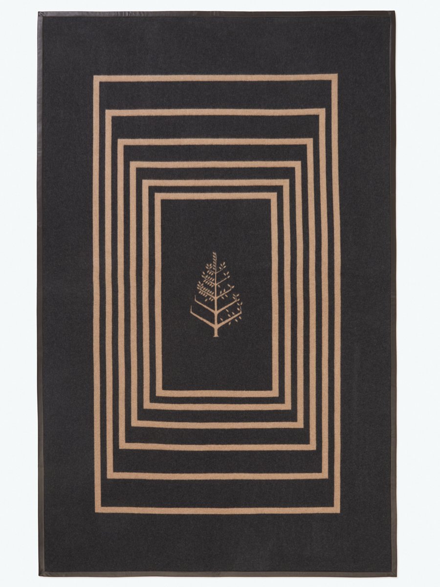 Four Seasons - Leather Trim Throw