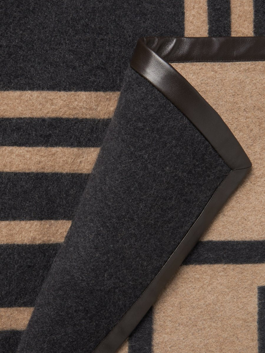 Four Seasons - Leather Trim Throw