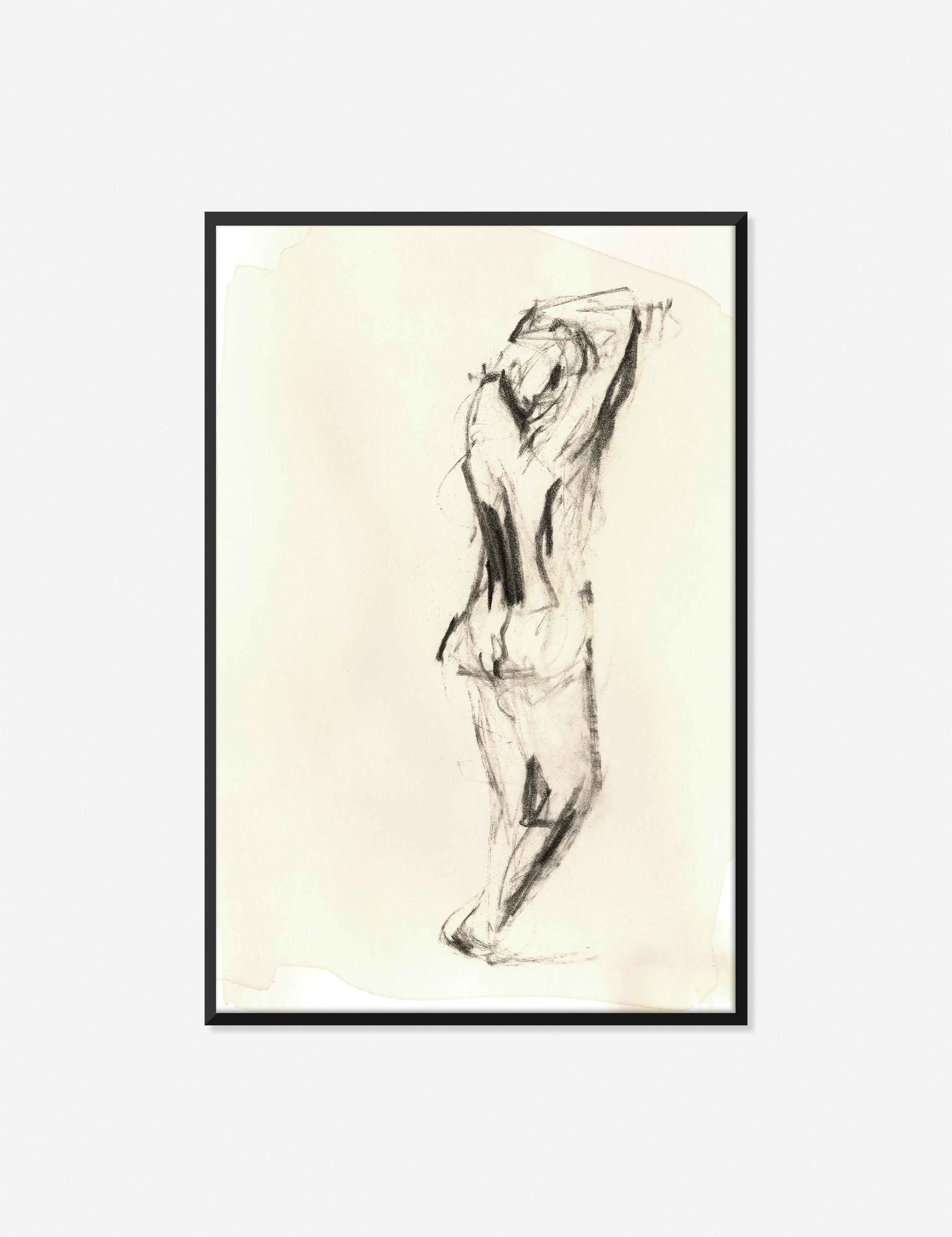 Lulu and Georgia - Charcoal Nudes 3 Wall Art by ZBC House
