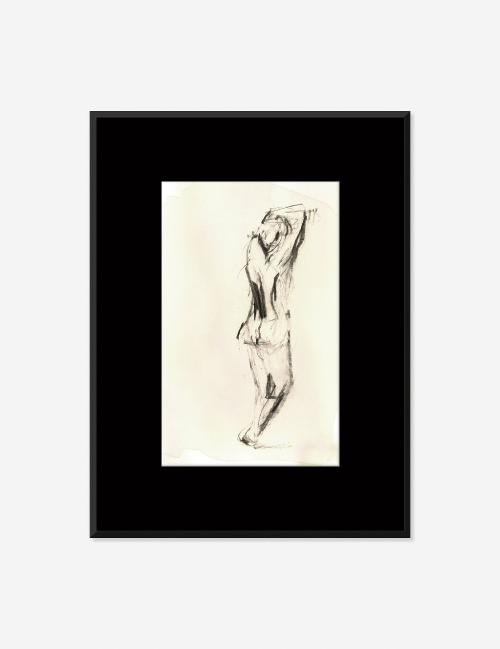 Lulu and Georgia - Charcoal Nudes 3 Wall Art by ZBC House