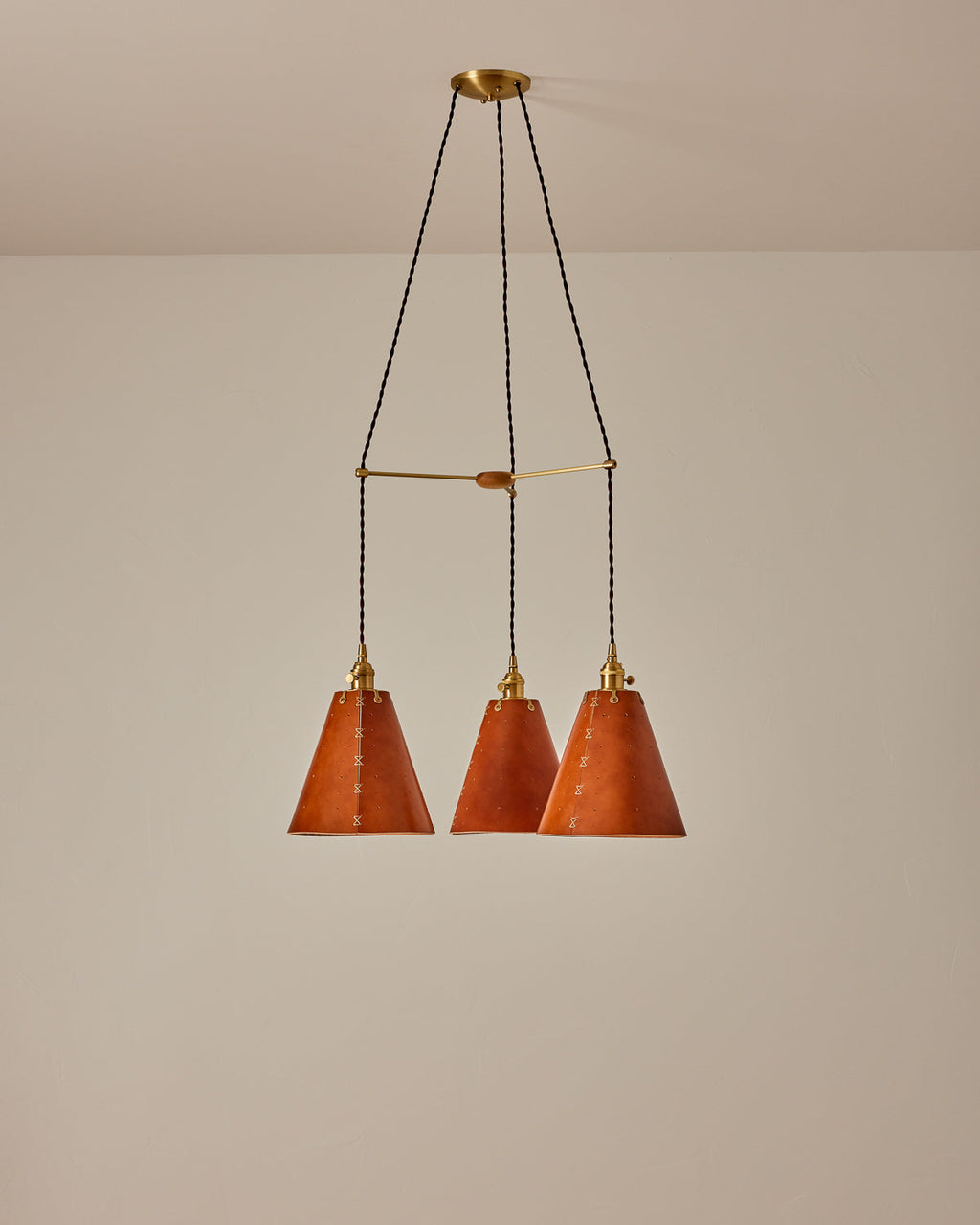 Lostine - Sarah Cone Chandelier - Triple Round