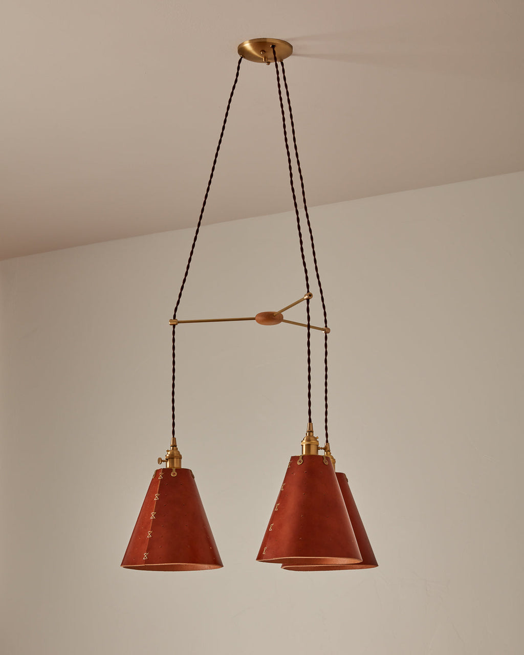 Lostine - Sarah Cone Chandelier - Triple Round
