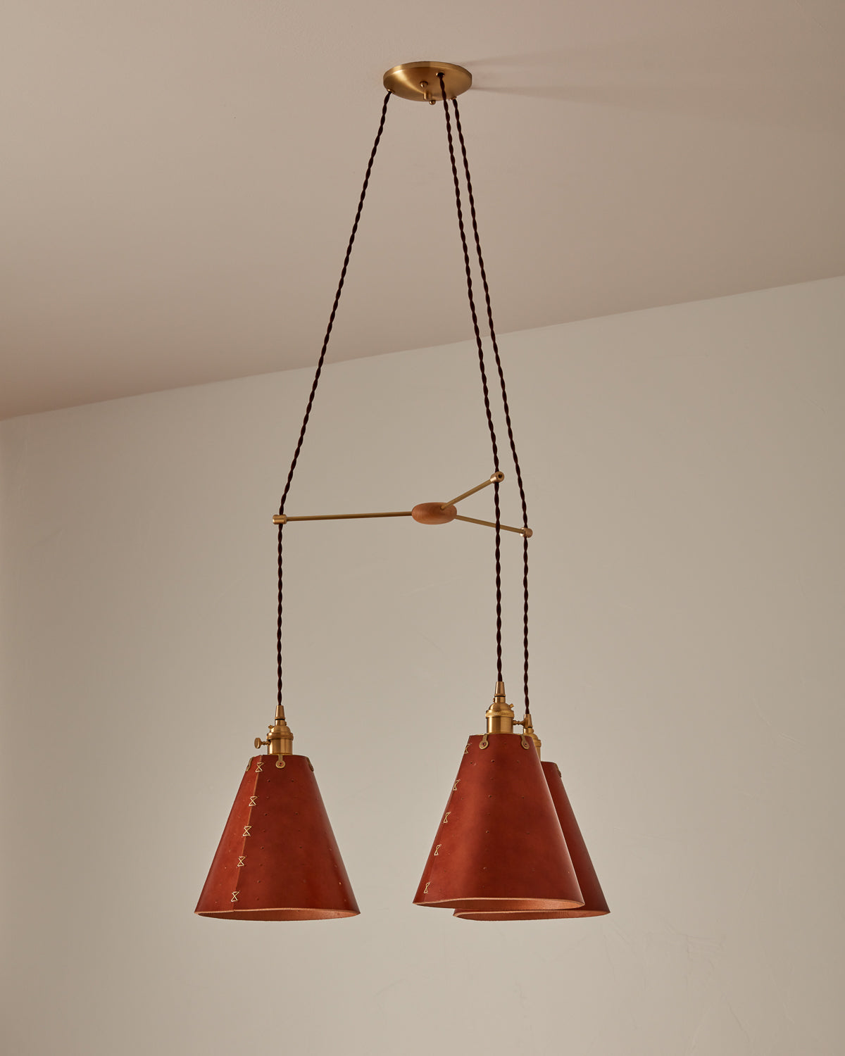 Lostine - Sarah Cone Chandelier - Triple Round