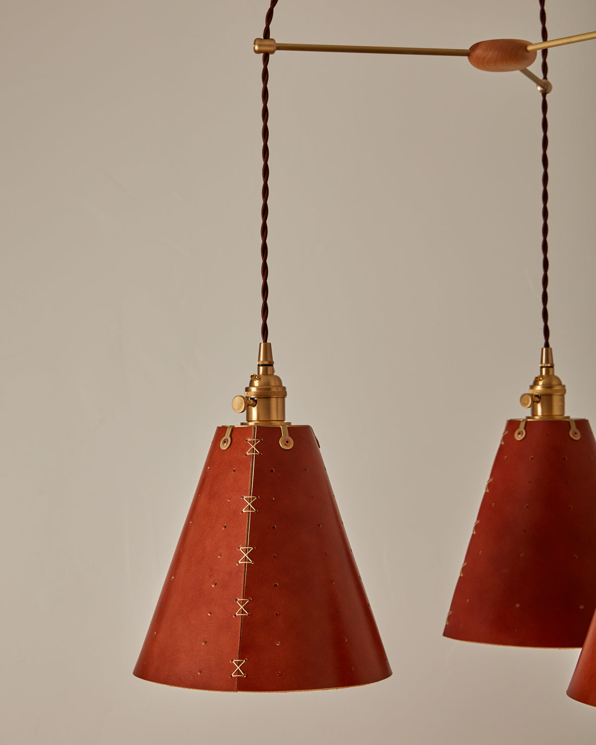 Lostine - Sarah Cone Chandelier - Triple Round