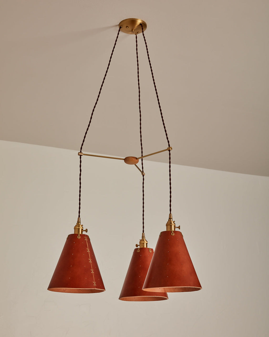 Lostine - Sarah Cone Chandelier - Triple Round