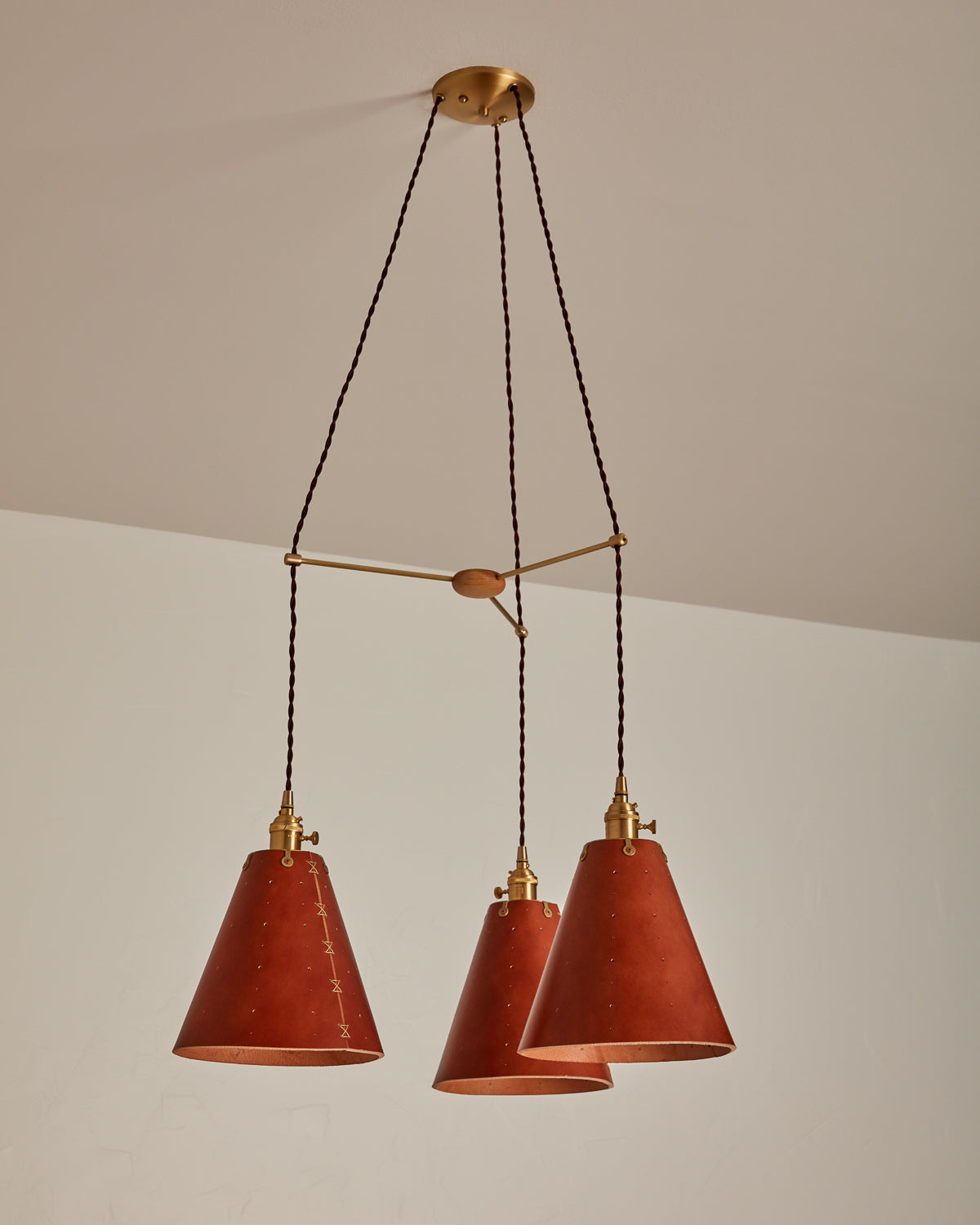 Lostine - Sarah Cone Chandelier - Triple Round