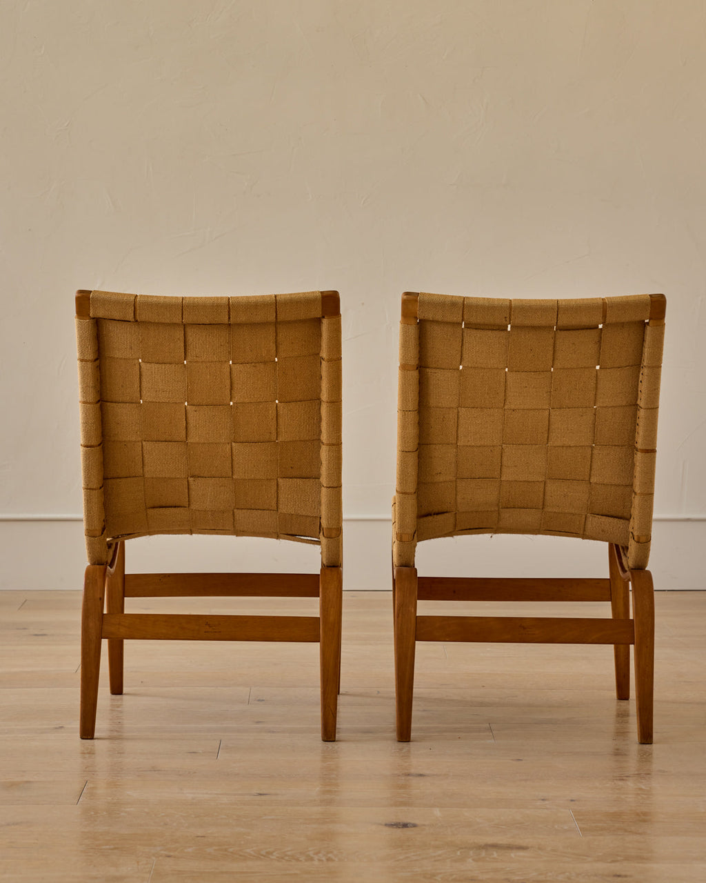 Lostine - Pair of 'Eva' Beech Easy Chairs by Bruno Mathsson