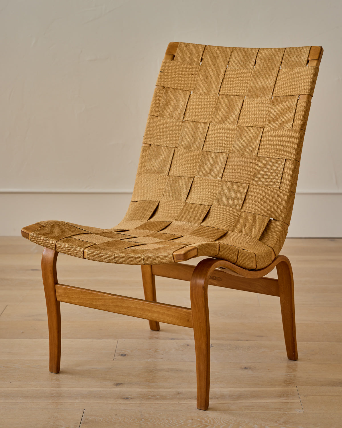 Lostine - Pair of 'Eva' Beech Easy Chairs by Bruno Mathsson