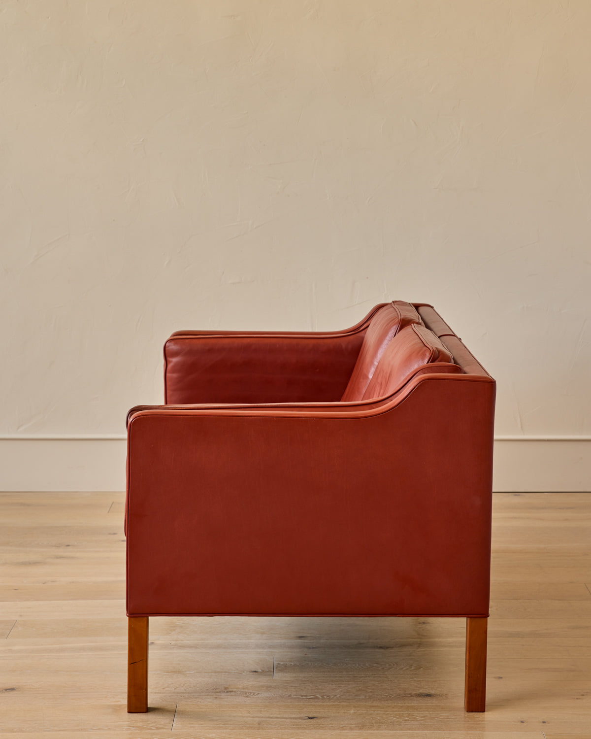 Lostine - Red 2 - Seater Leather Sofa - II