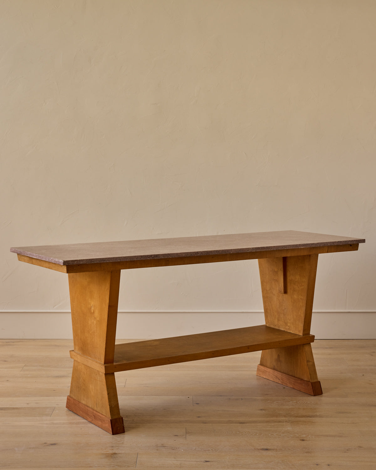 Lostine - Red Marble Console Table