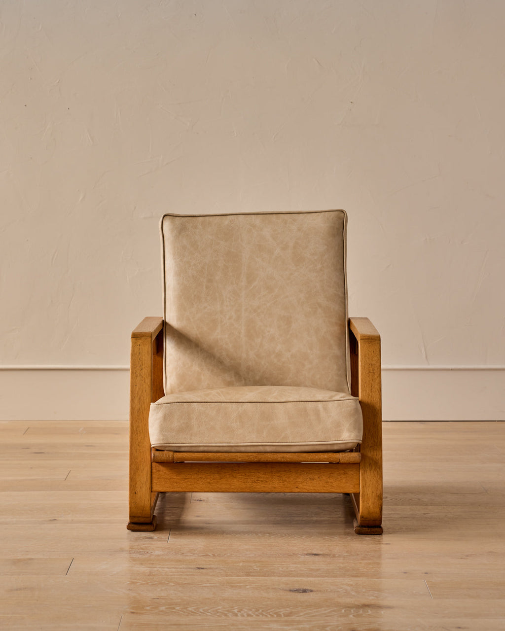 Lostine - Shopmade Lounge Chair in Au Lait Leather