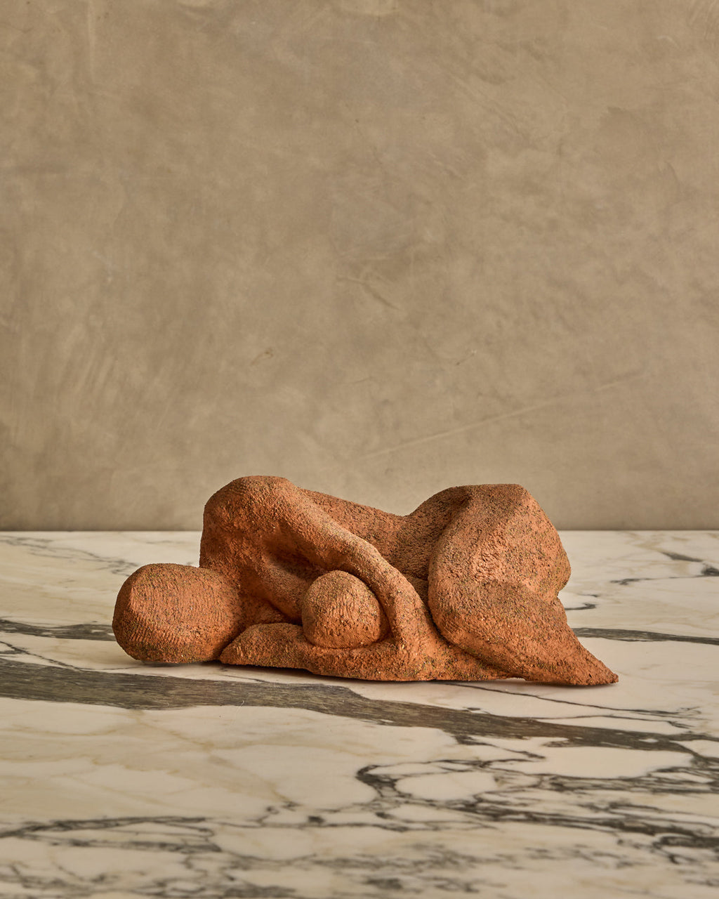 Lostine - Reclined Clay Figure Sculpture