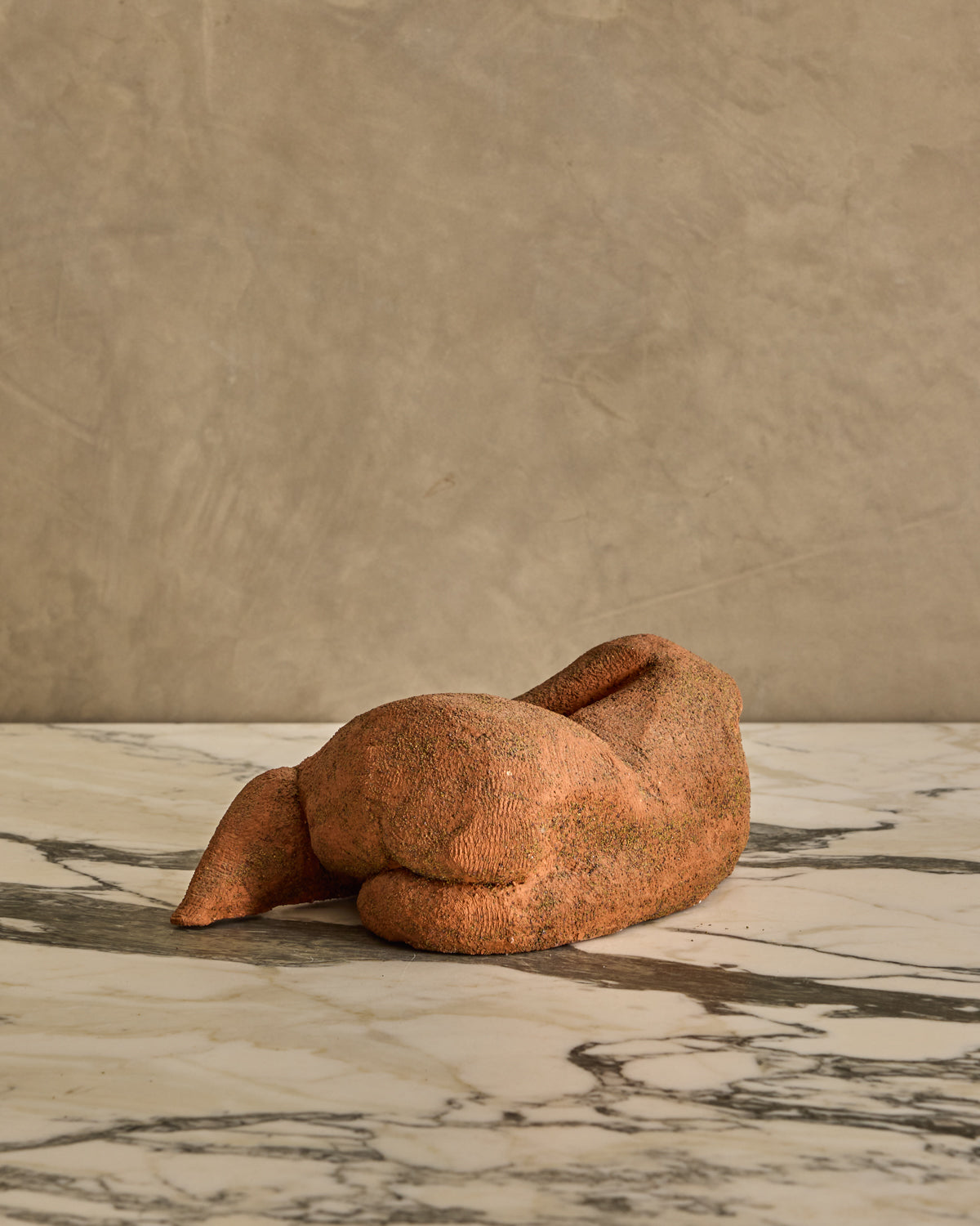 Lostine - Reclined Clay Figure Sculpture