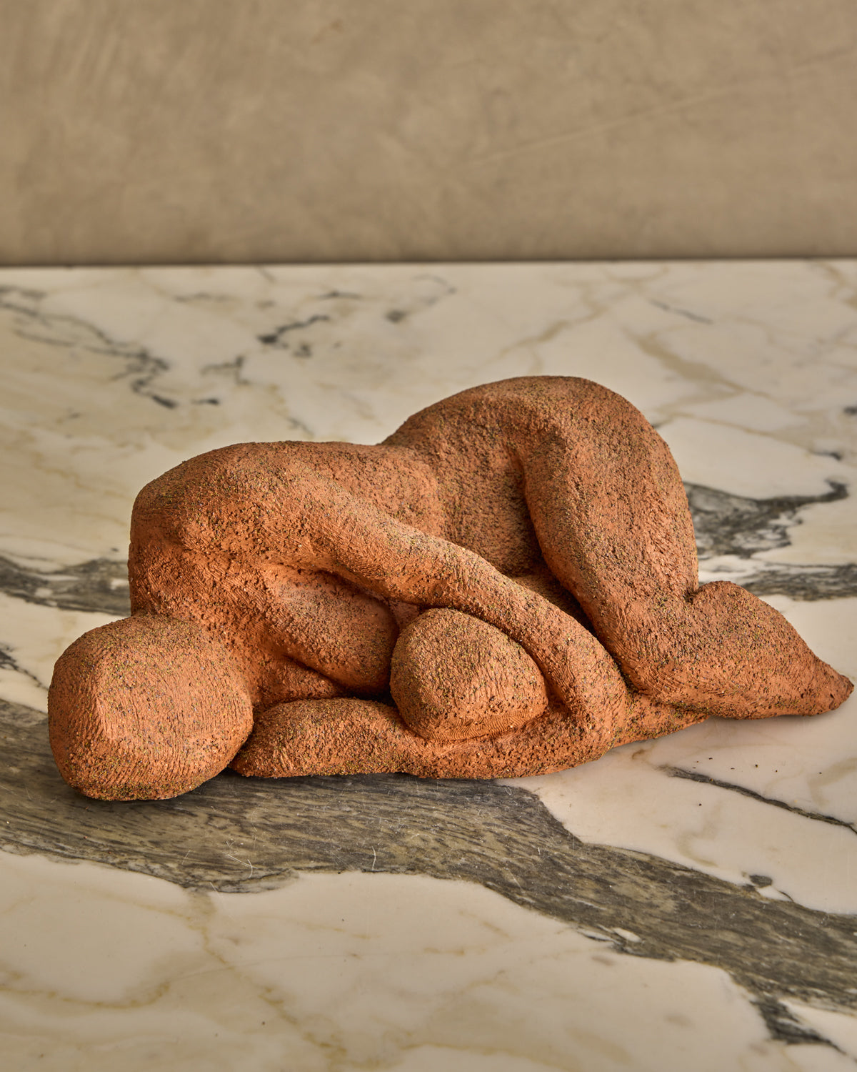 Lostine - Reclined Clay Figure Sculpture