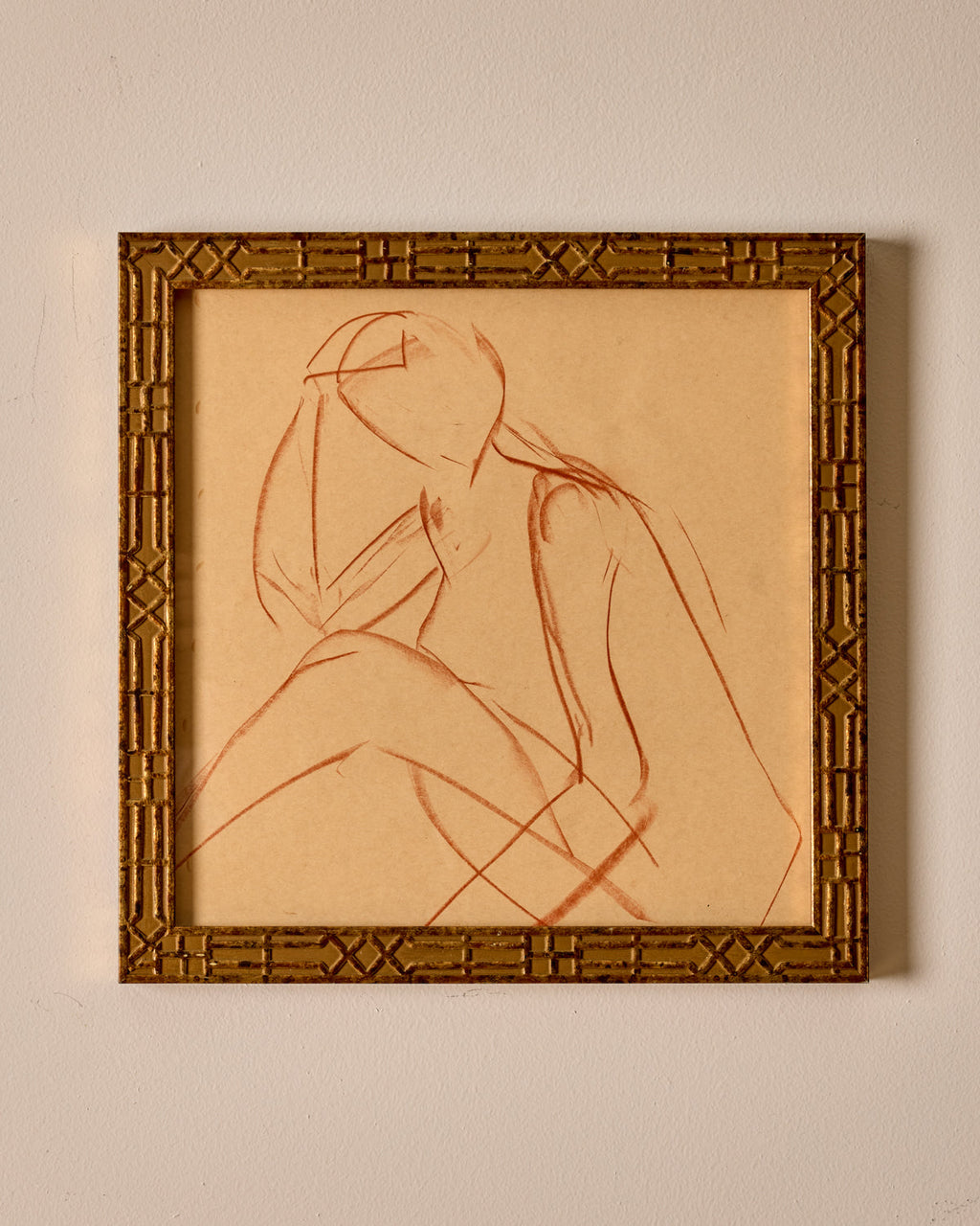 Lostine - Seated Figure Study in Sanguine #2