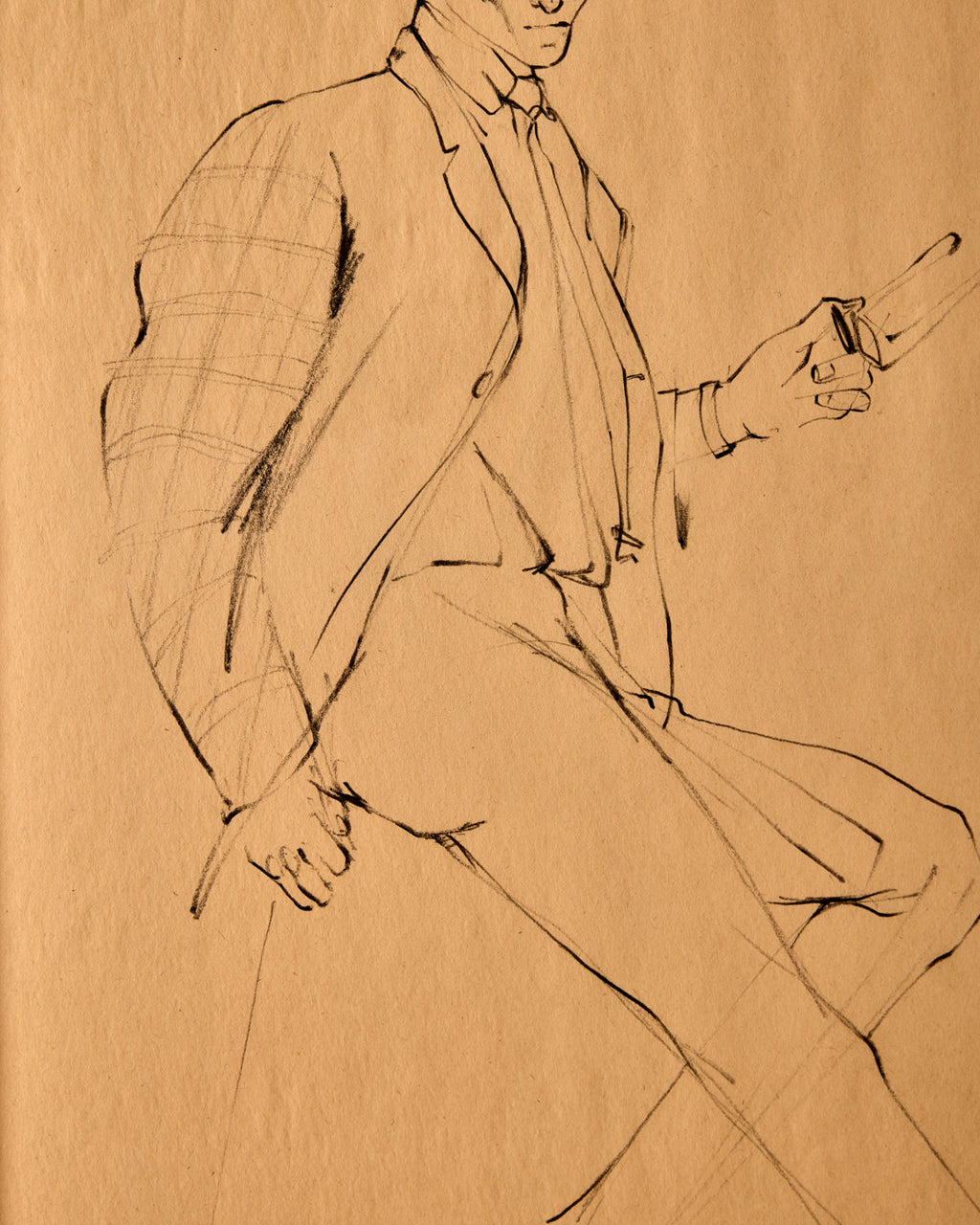 Lostine - Suited Figure Study in Charcoal #2