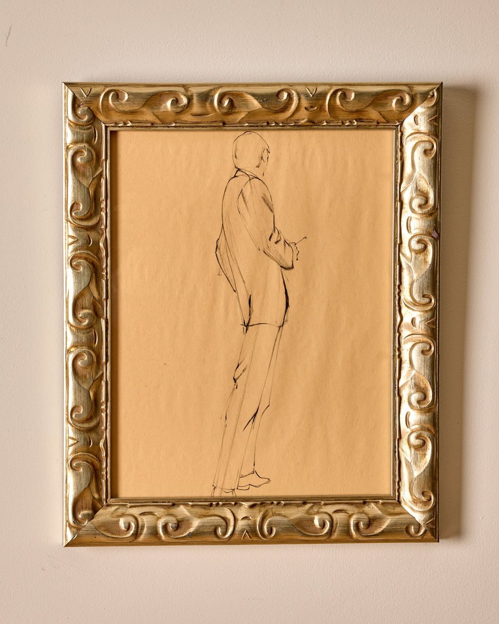 Lostine - Suited Figure Study in Charcoal
