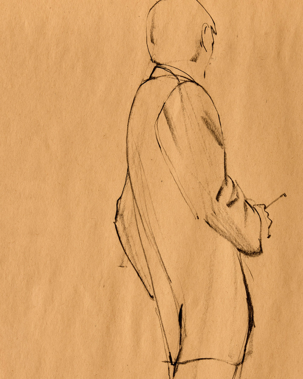 Lostine - Suited Figure Study in Charcoal
