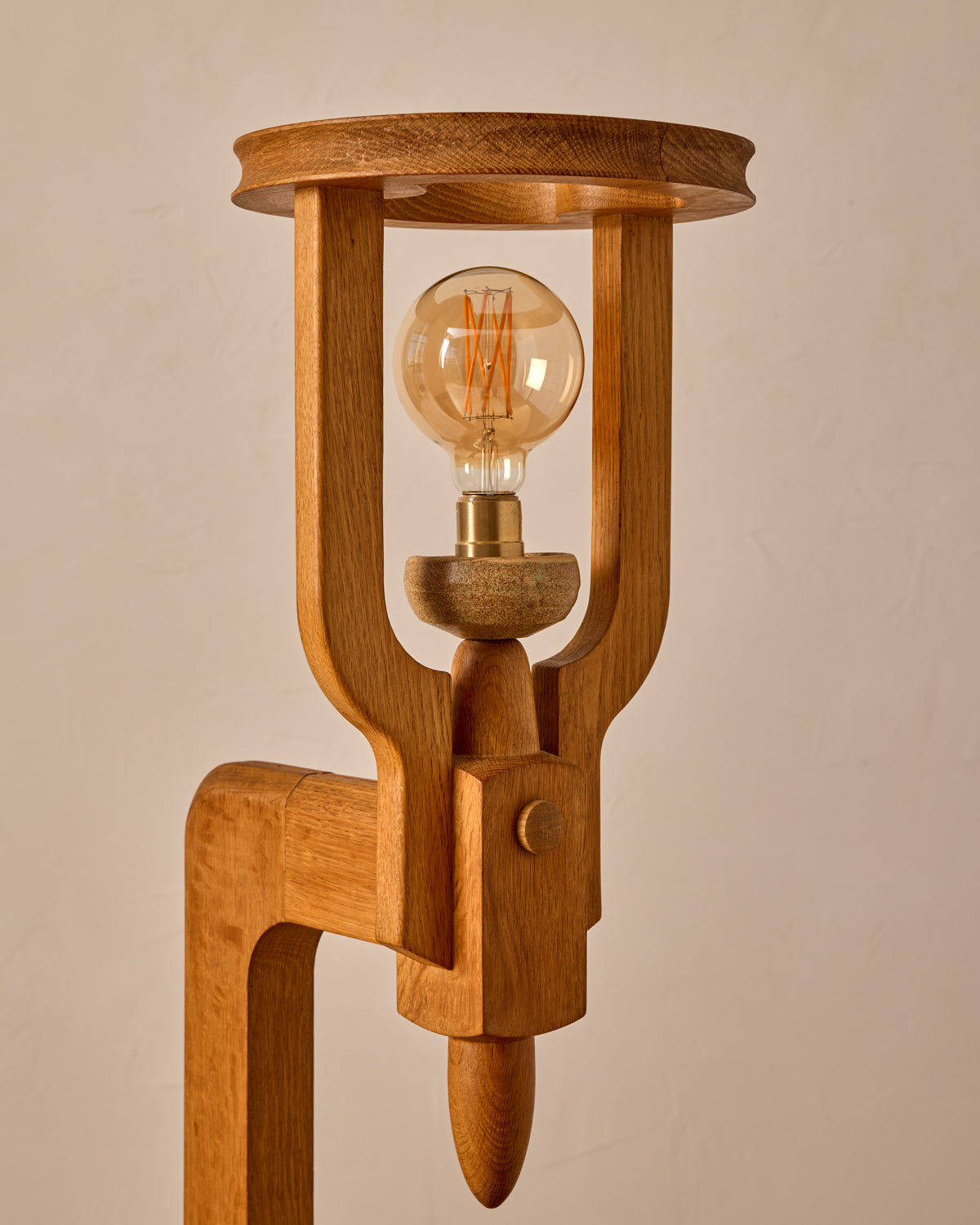Lostine - Tiled Table with Lamp by Guillerme & Chambron
