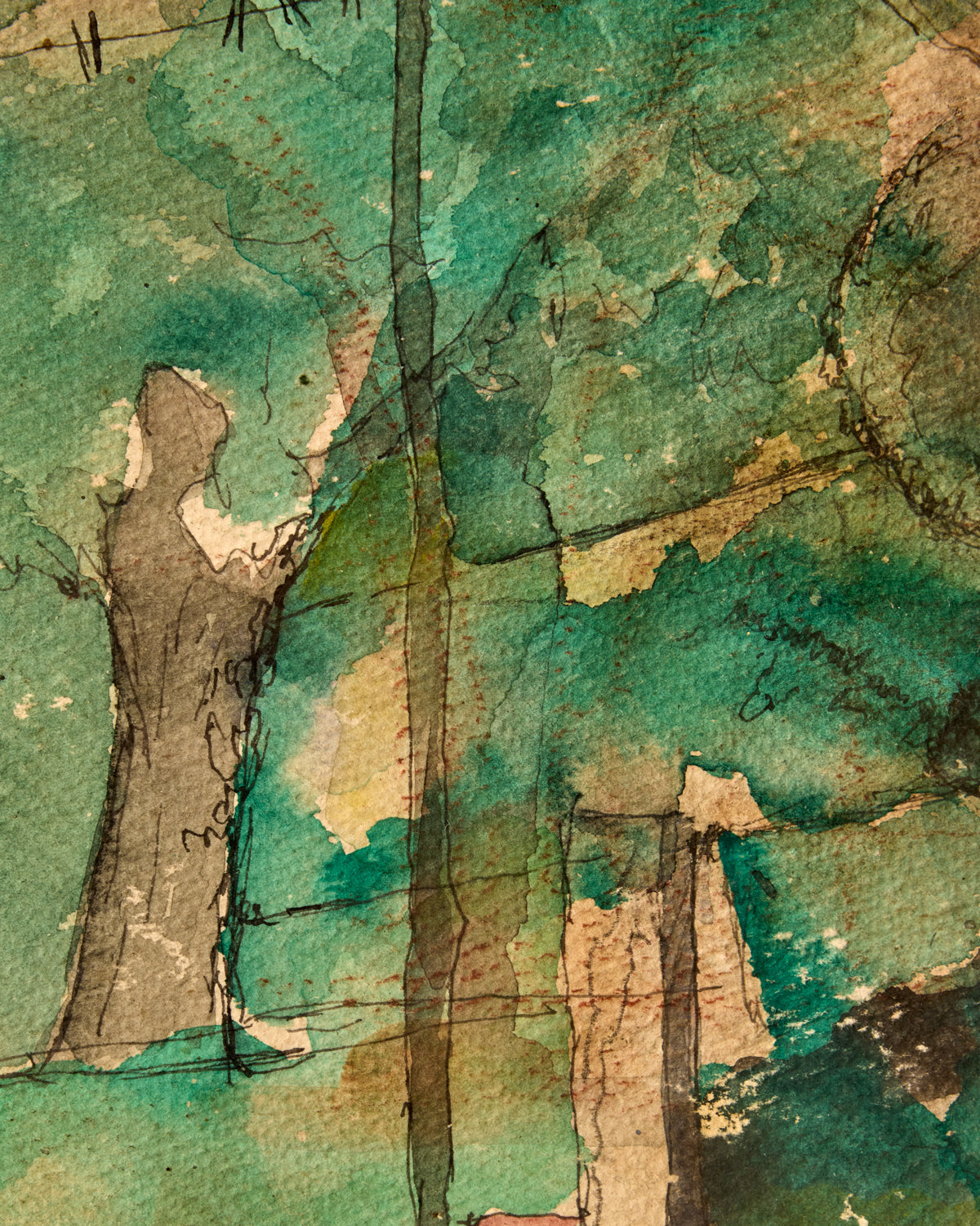 Lostine - Ink & Watercolor Landscape