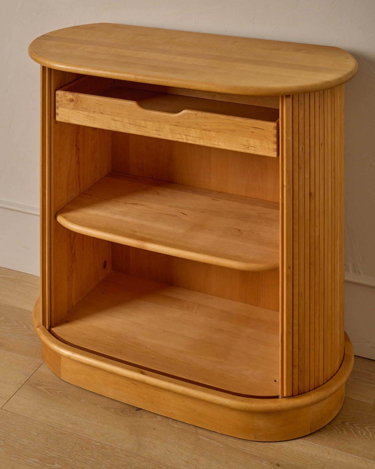 Lostine - Maple Cabinet with Tambour Doors