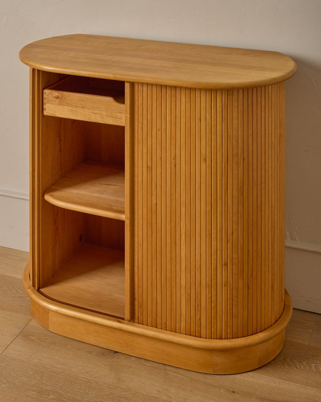 Lostine - Maple Cabinet with Tambour Doors