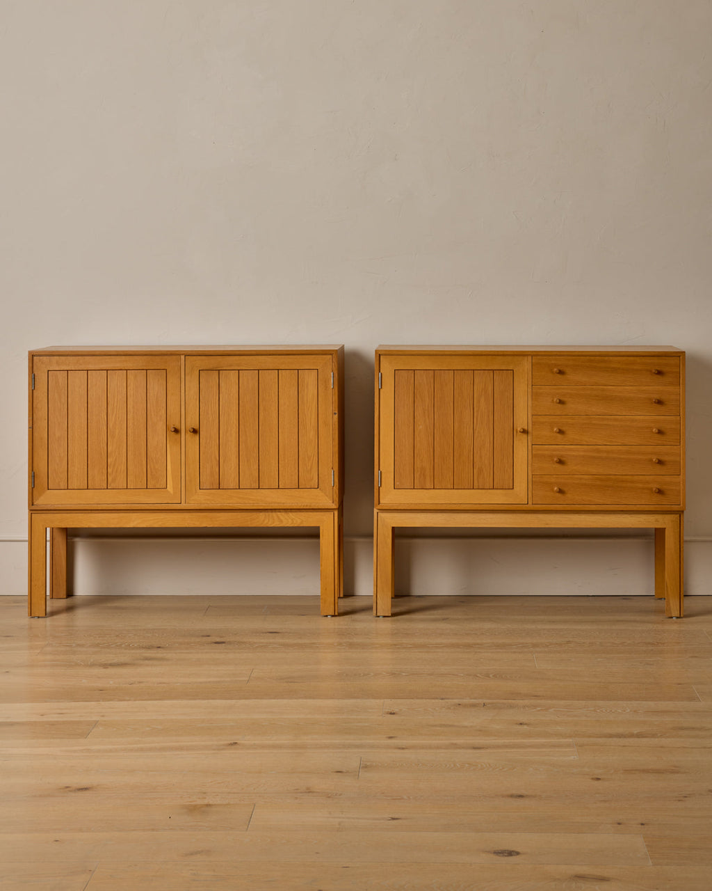 Lostine - Oak Cabinet with Drawers by Rud Thygesen & Johnny Sorensen
